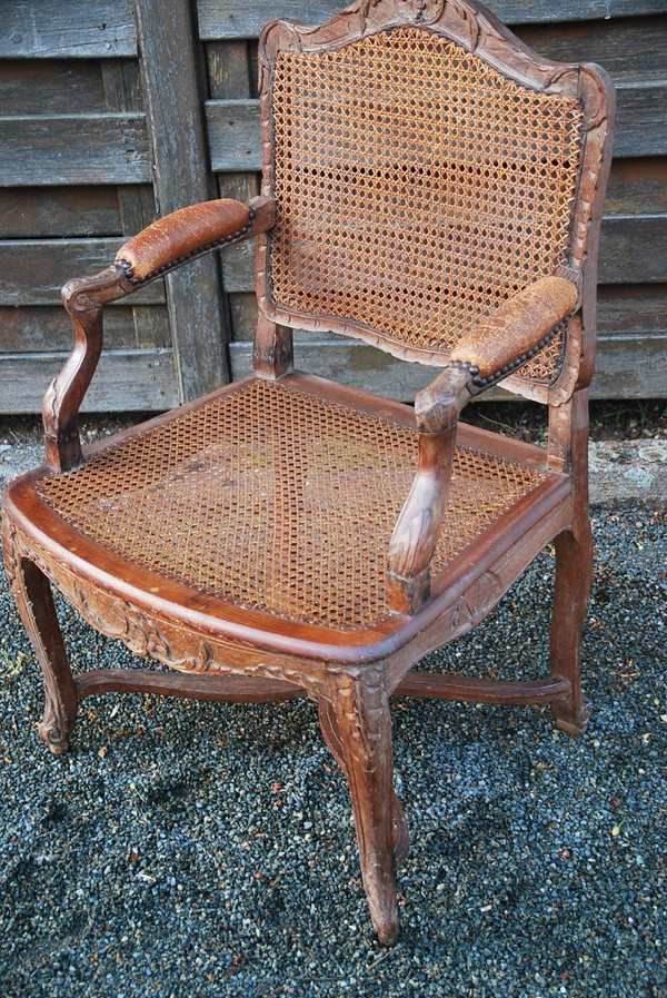 Regency Period Caned Office Armchair