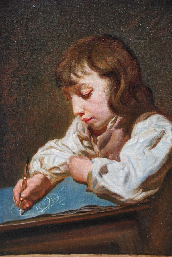 Greuze Follower Of; Portrait of a Young Boy, Late 18th Century