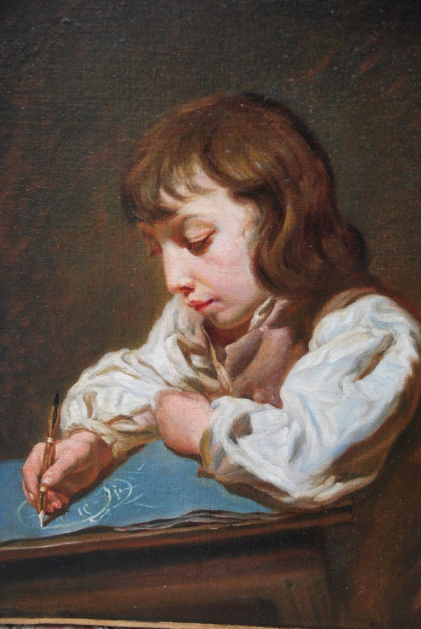 Greuze Follower Of; Portrait of a Young Boy, Late 18th Century