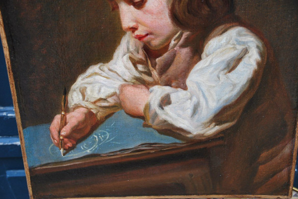 Greuze Follower Of; Portrait of a Young Boy, Late 18th Century