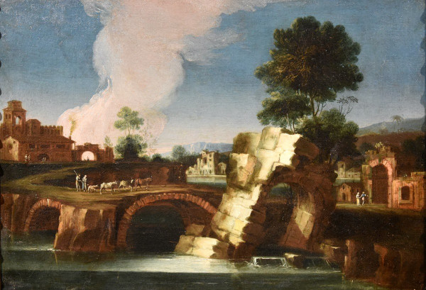  Paolo Anesi (rome 1697 - 1773), River Landscape Of The Lazio Countryside