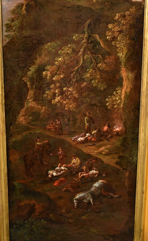 Giuseppe Zais (belluno 1709 - Treviso 1781), The Assault Of The Brigands / After The Assault