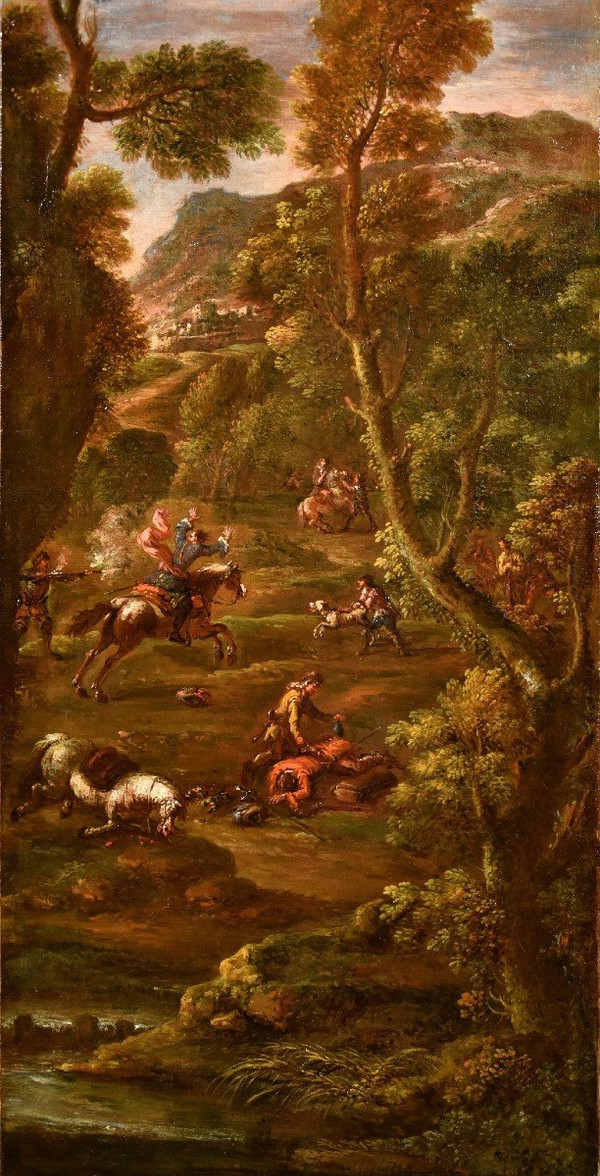 Giuseppe Zais (belluno 1709 - Treviso 1781), The Assault Of The Brigands / After The Assault