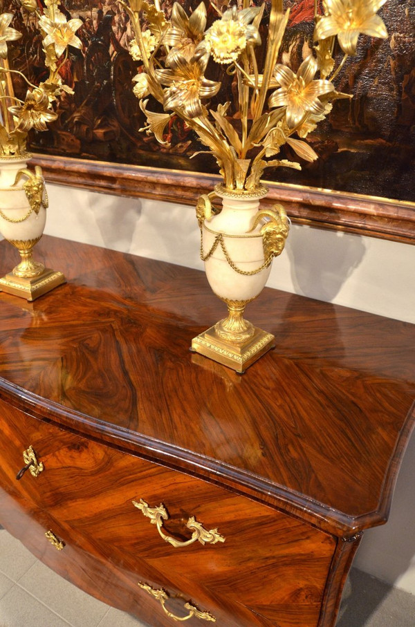 Splendid Louis XV Commode With Two Drawers, Genoa, First Half Of The Eighteenth Century