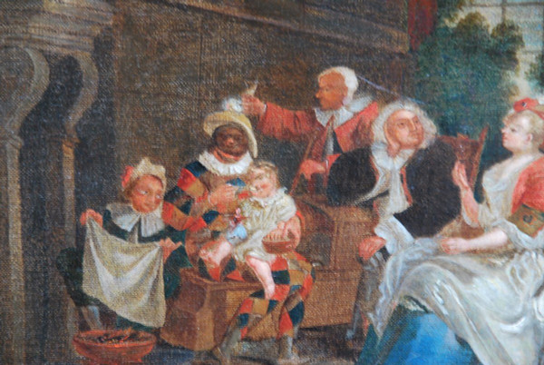 Harlequin, Interior Scene, 18th century