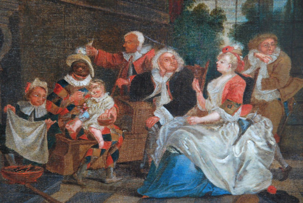 Harlequin, Interior Scene, 18th century