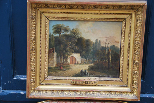 Paysage De Campagne Attributed to Duplessis Bertaux 19th century