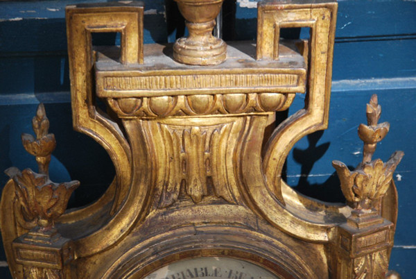 Beautiful Gilded Wood Barometer Louis XVI period