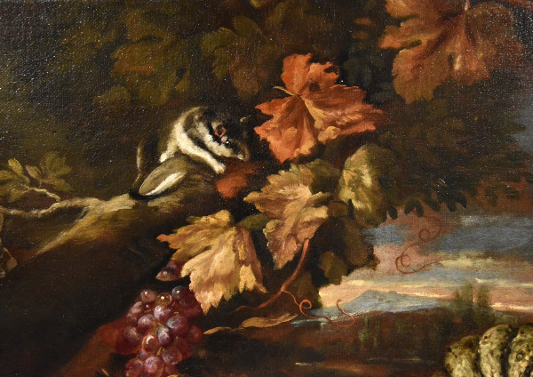 Still Life In A Landscape, Giovanni Paolo Castelli, Known As Spadino (rome, 1659-1730) Attribut