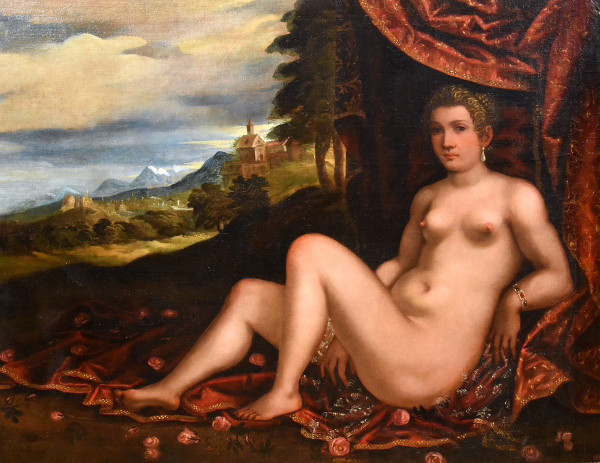 Venus Reclining In A Landscape, Pauwels Franck Dit Paolo Fiammingo (antwerp 1540 - Venice 1596)