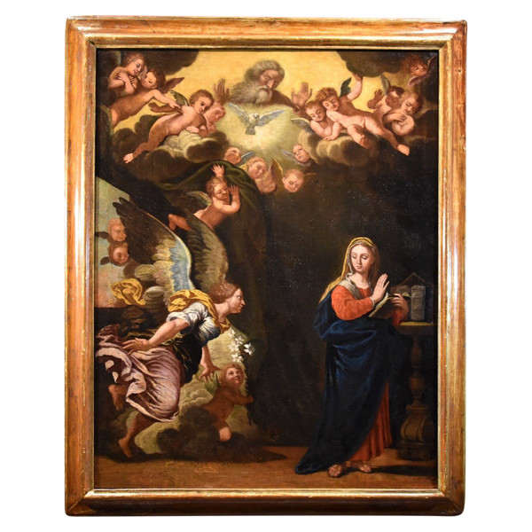 Annunciazione, Girolamo Bonini detto l'Anconitano (Ancona 1600 - Bologna 1680 c.)