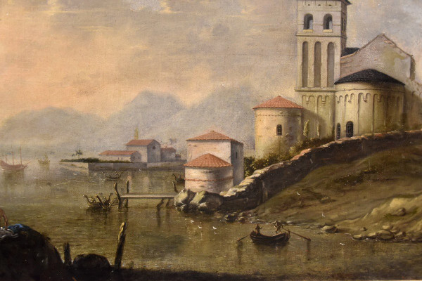 Coastal Landscape Of The Mediterranean, Flemish Painter Active In Italy In The Eighteenth Centu