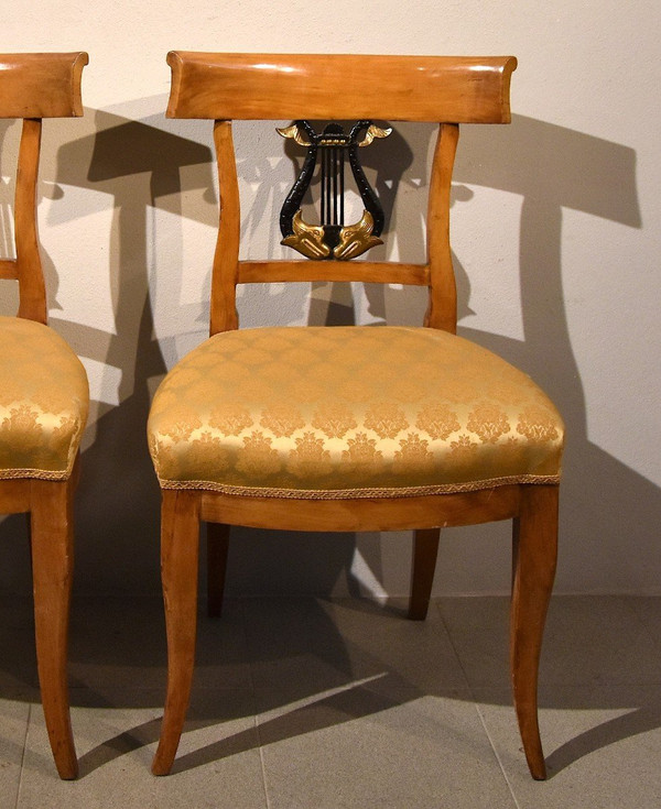 Pair Of Biedermeier Chairs, Germany 19th Century