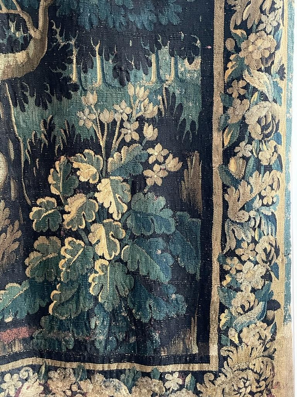 Verdure Aubusson-Wandteppichtür, frühes 18. Jahrhundert