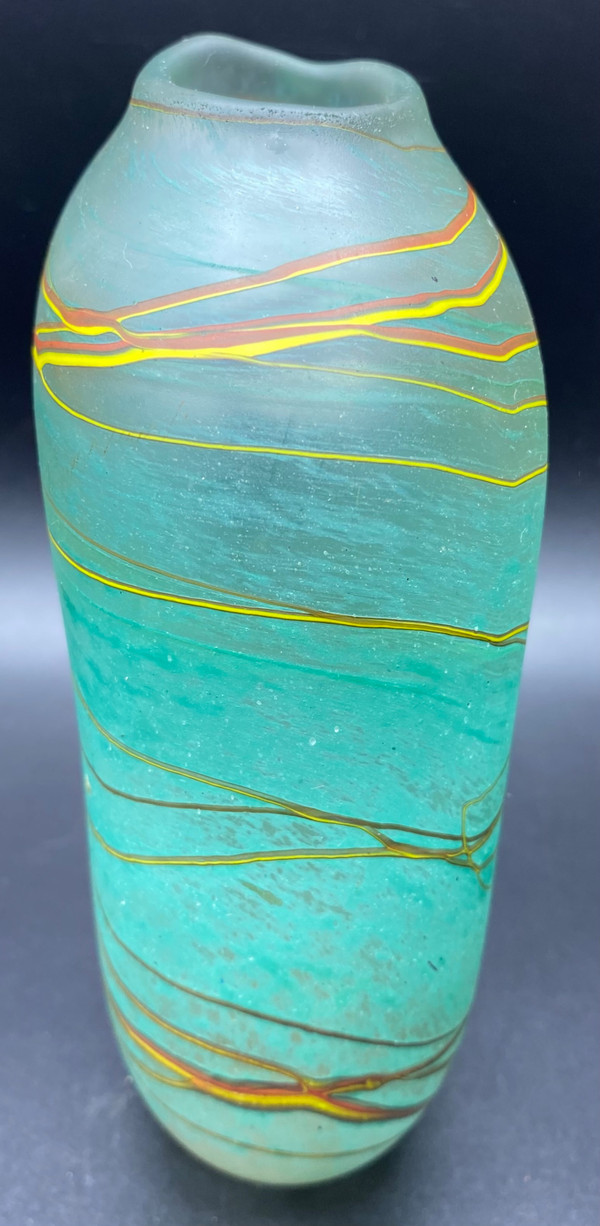 VASE PATE DE VERRE 