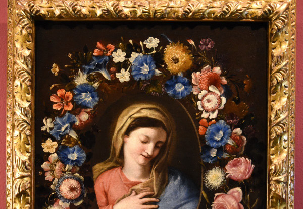 Guirlande De Fleurs Avec Portrait De La Vierge,  Francesco Trevisani E Nicolò Stanchi