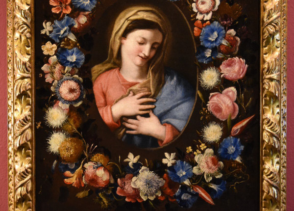 Guirlande De Fleurs Avec Portrait De La Vierge,  Francesco Trevisani E Nicolò Stanchi