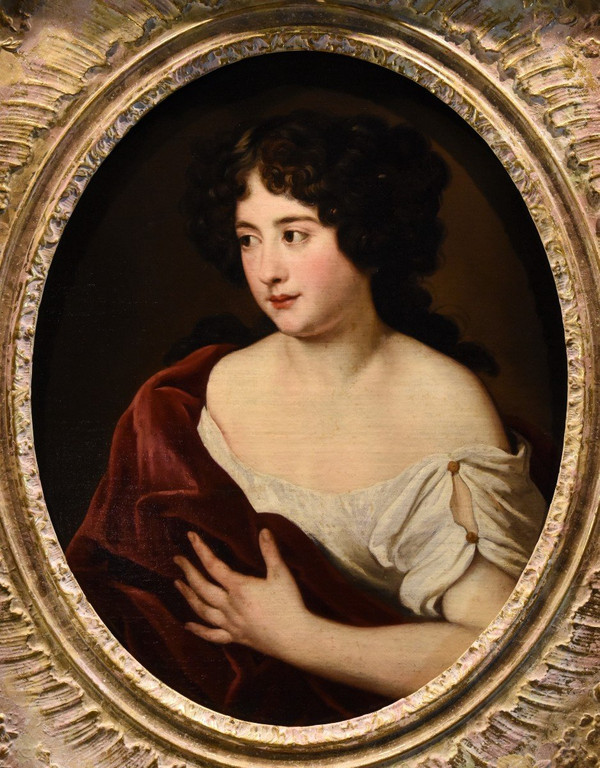 Portrait De La Jeune Duchesse Ortensia Mancini, Jacob Ferdinand Voet (anvers 1639 - Paris 1689)