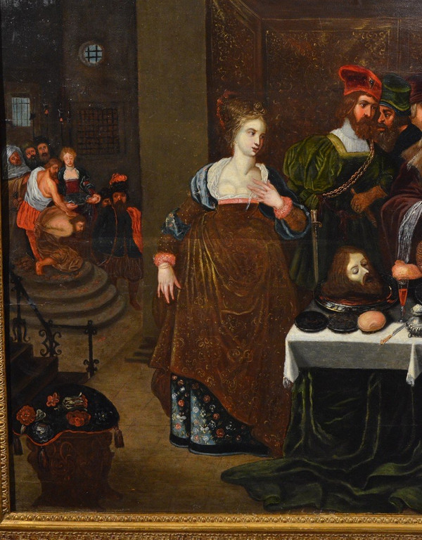 Gaspar Van Den Hoecke (antwerp, 1585 - 1648) Herod's Banquet