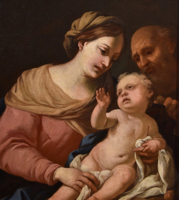 The Holy Family, Domenico Piola (genoa 1627-1703) Circle Of 