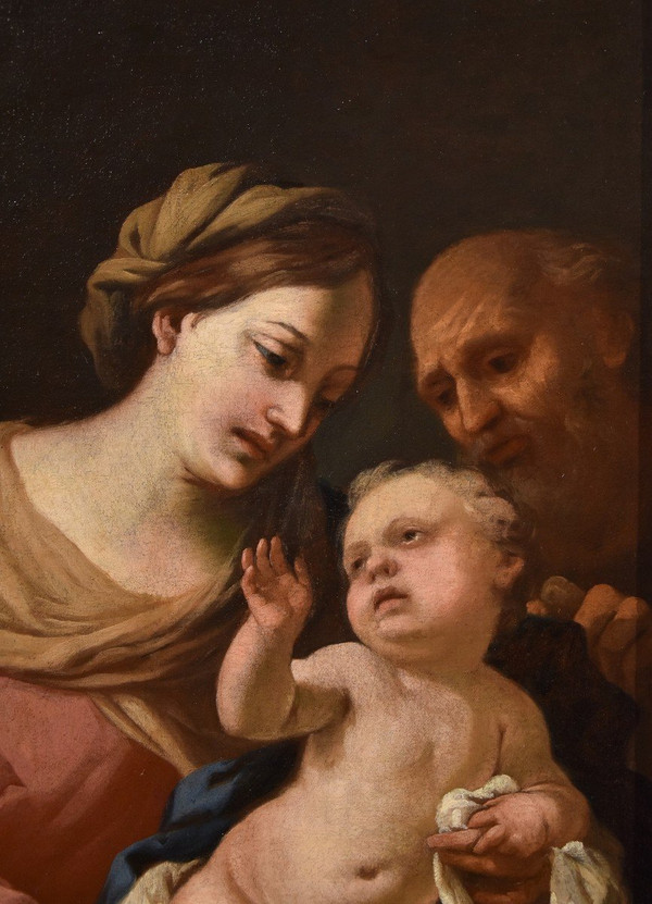 The Holy Family, Domenico Piola (genoa 1627-1703) Circle Of 