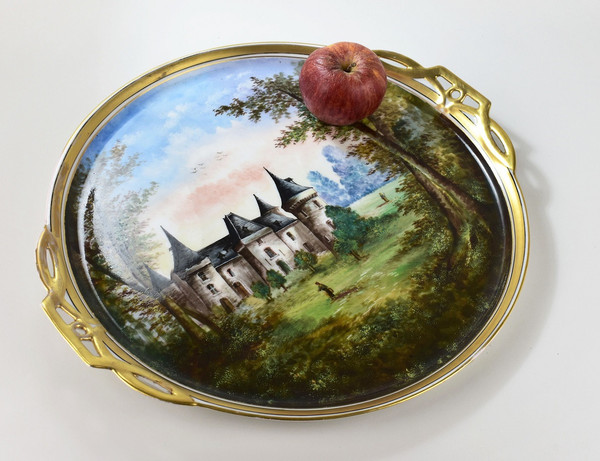 Grand Plateau En Porcelaine De Limoges