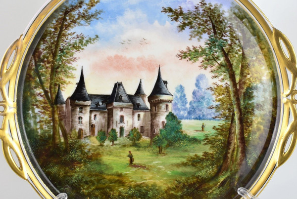 Grand Plateau En Porcelaine De Limoges