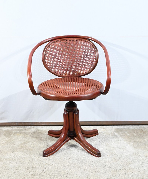 Fauteuil de Bureau en Hêtre, esprit Thonet – Début XXe