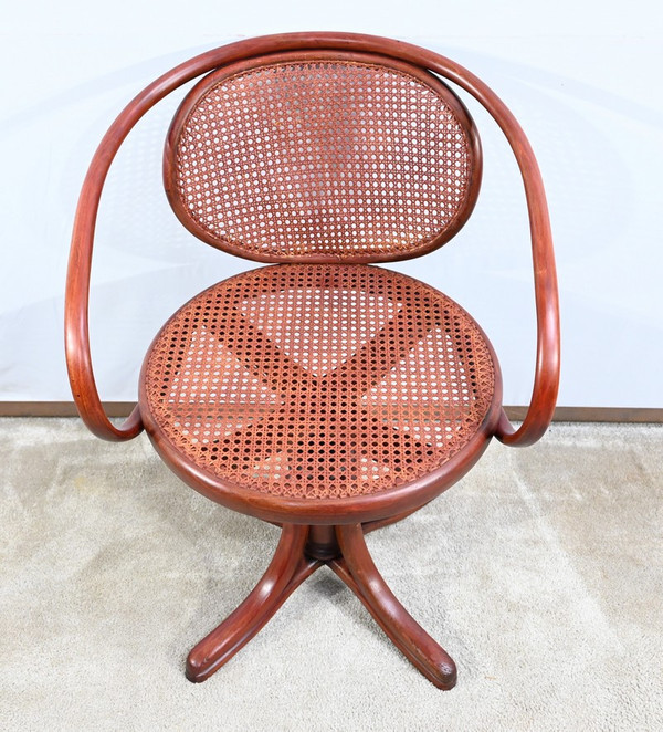 Fauteuil de Bureau en Hêtre, esprit Thonet – Début XXe