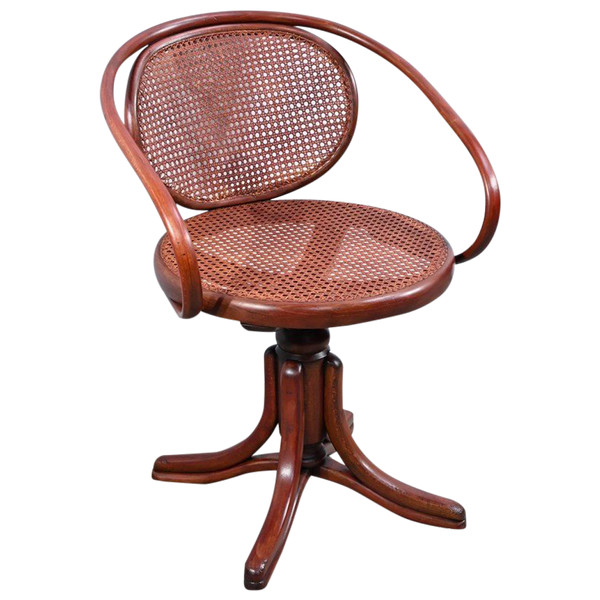 Fauteuil de Bureau en Hêtre, esprit Thonet – Début XXe