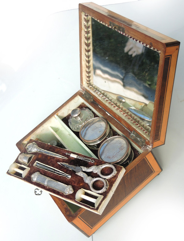 Music box toiletry sewing kit