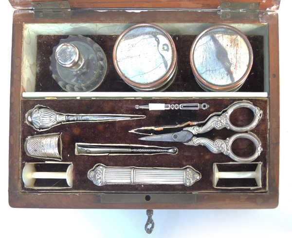 Music box toiletry sewing kit