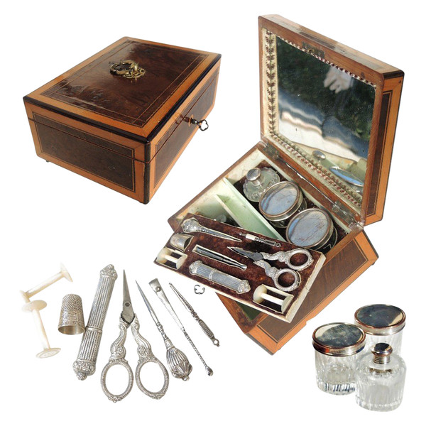 Music box toiletry sewing kit