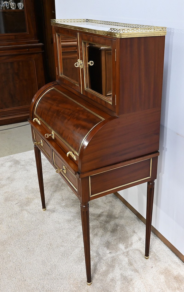 Small Louis XVI Cylinder Desk, Napoleon III Period – Mid-19th Century