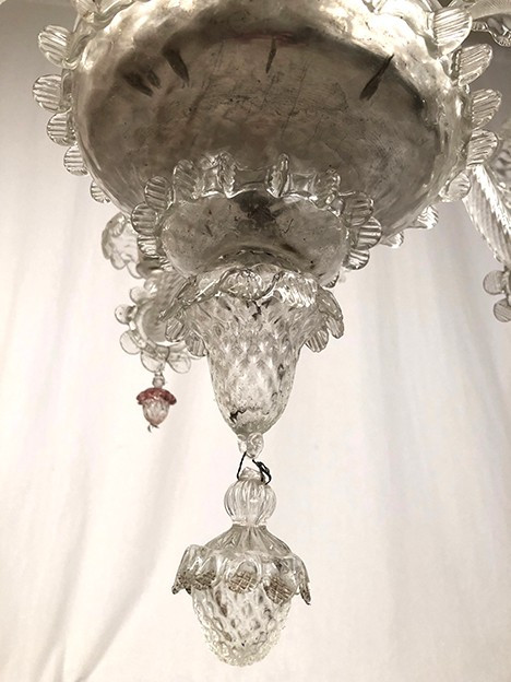 Murano glass chandelier with four arms of light, late 19th century