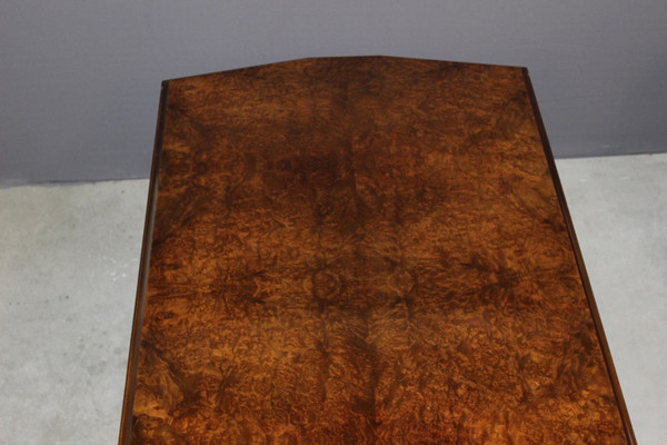 Art Deco Mahogany And Elm burl table circa 1930