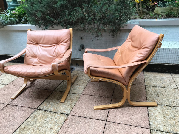 Three Scandinavian Leather And Teak Armchairs Circa 1970 From Westlanske