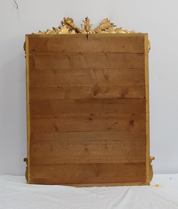 Miroir à Parcloses en Bois Doré, style Louis XIV, époque Napoléon III – XIXe