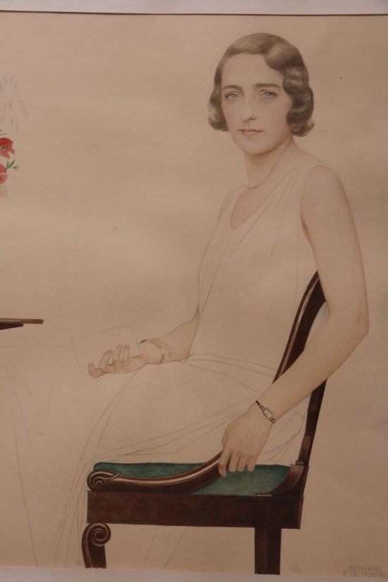 Bernard BOUTET DE MONVEL (1881 - 1949), Portrait of Miss Lise Brissaud, circa 1928