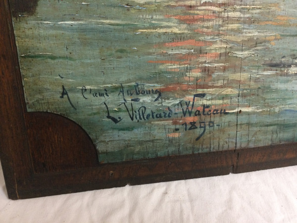 Navy signed L. VILLETARD-WATEAU 1890