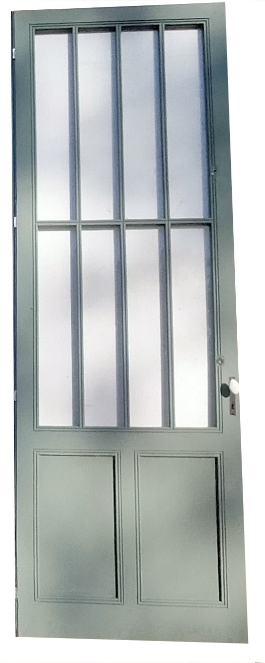 Old Glass Door With 6 Tiles