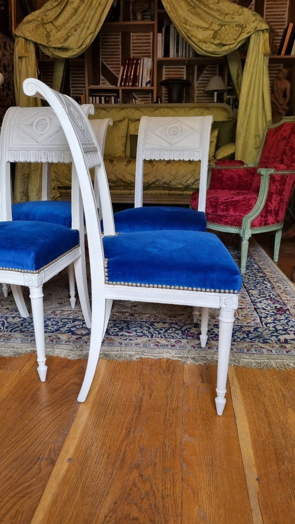 4 Directoire Chairs Attributed to Henri Jacob