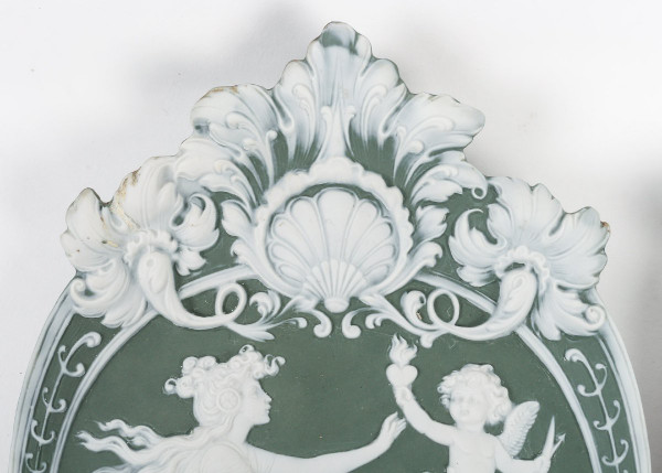 A Pair Of Wedgwood Style Porcelain Plates Late 19th Century