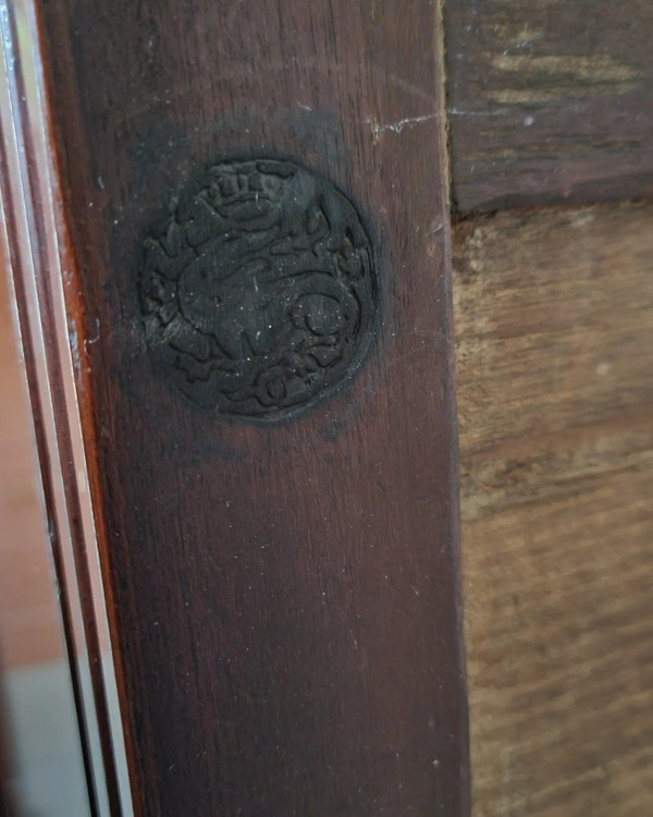 Louis XVI Style Serving Chest, In Mahogany, Stamped From Maison Mailfert