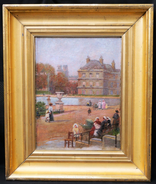 Louis PETIT, Animated view of the Luxembourg Gardens