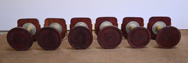 Rare Suite of Six Liner Chairs, England – Early 20th Century