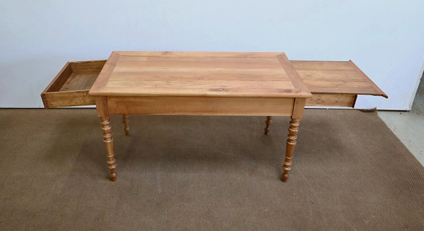 Rectangular table in Blond Cherry, Louis-Philippe style – 2nd part 19th century