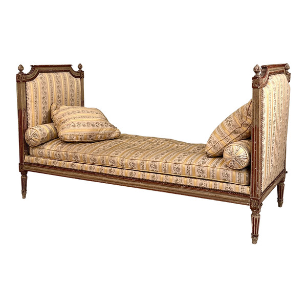 Rest Bed In Lacquered Wood, Louis XVI Period Circa 1780