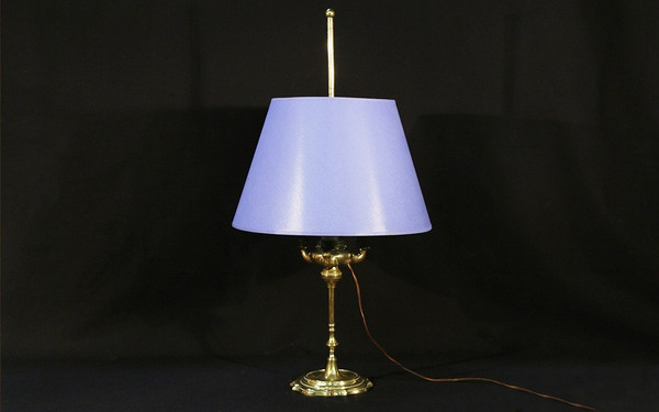 Lampe à Huile, Bronze, électrifiée, XIXème