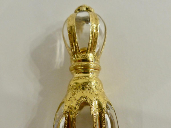 Crystal and Gold Salt Bottle, 19th Century